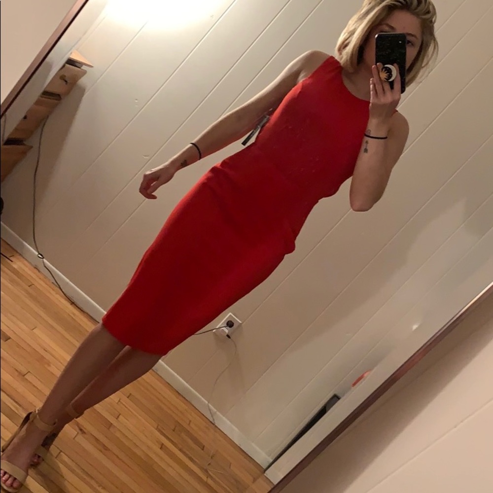 Mid Red Dress